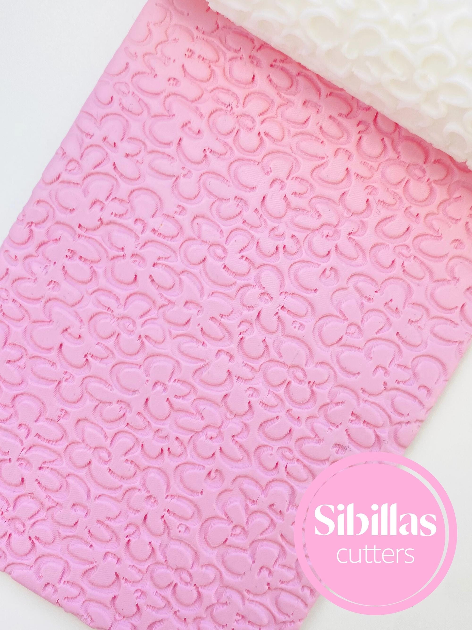 Floral clay texture roller: Boho polymer clay stamp