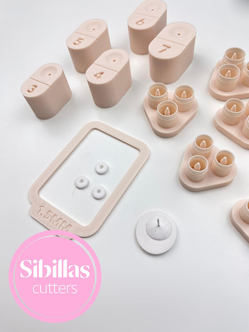 Post Embed Tool set: Make stud earrings for polymer clay