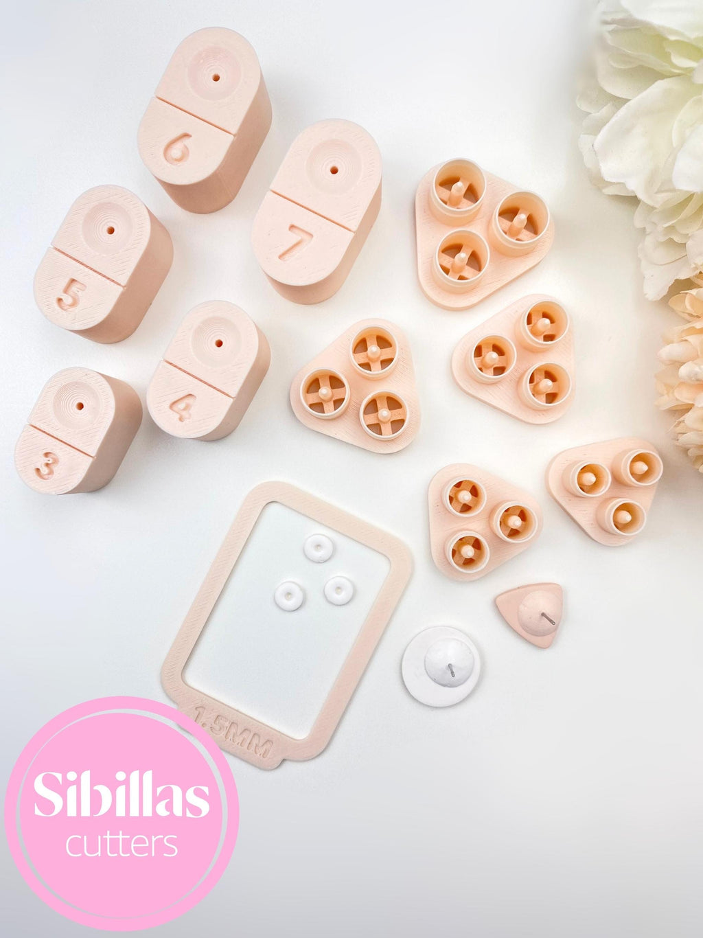 Post Embed Tool set: Make stud earrings for polymer clay