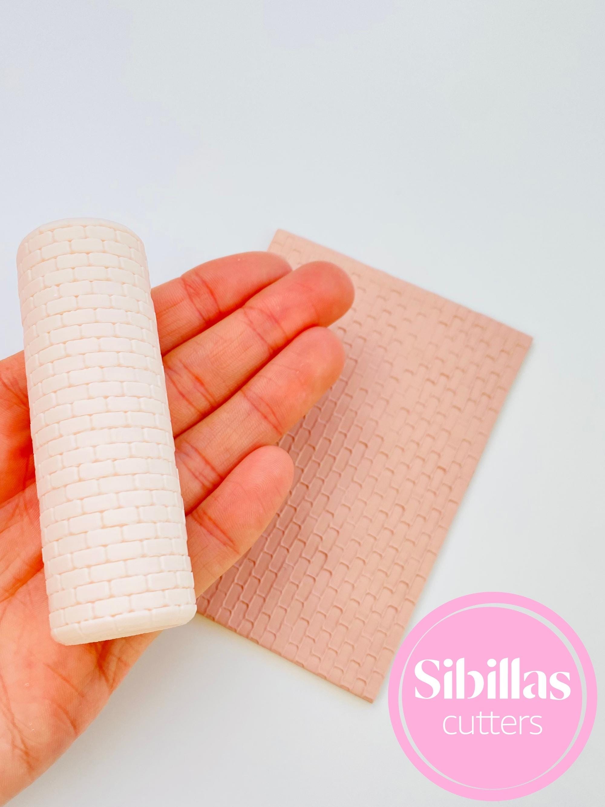 Brick Clay Roller: Embossing Tool for Polymer Clay