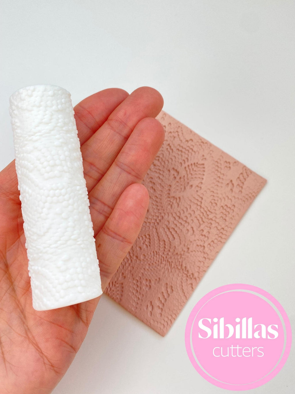 Snake texture roller: reptile clay stamp for polymer clay and ceramic