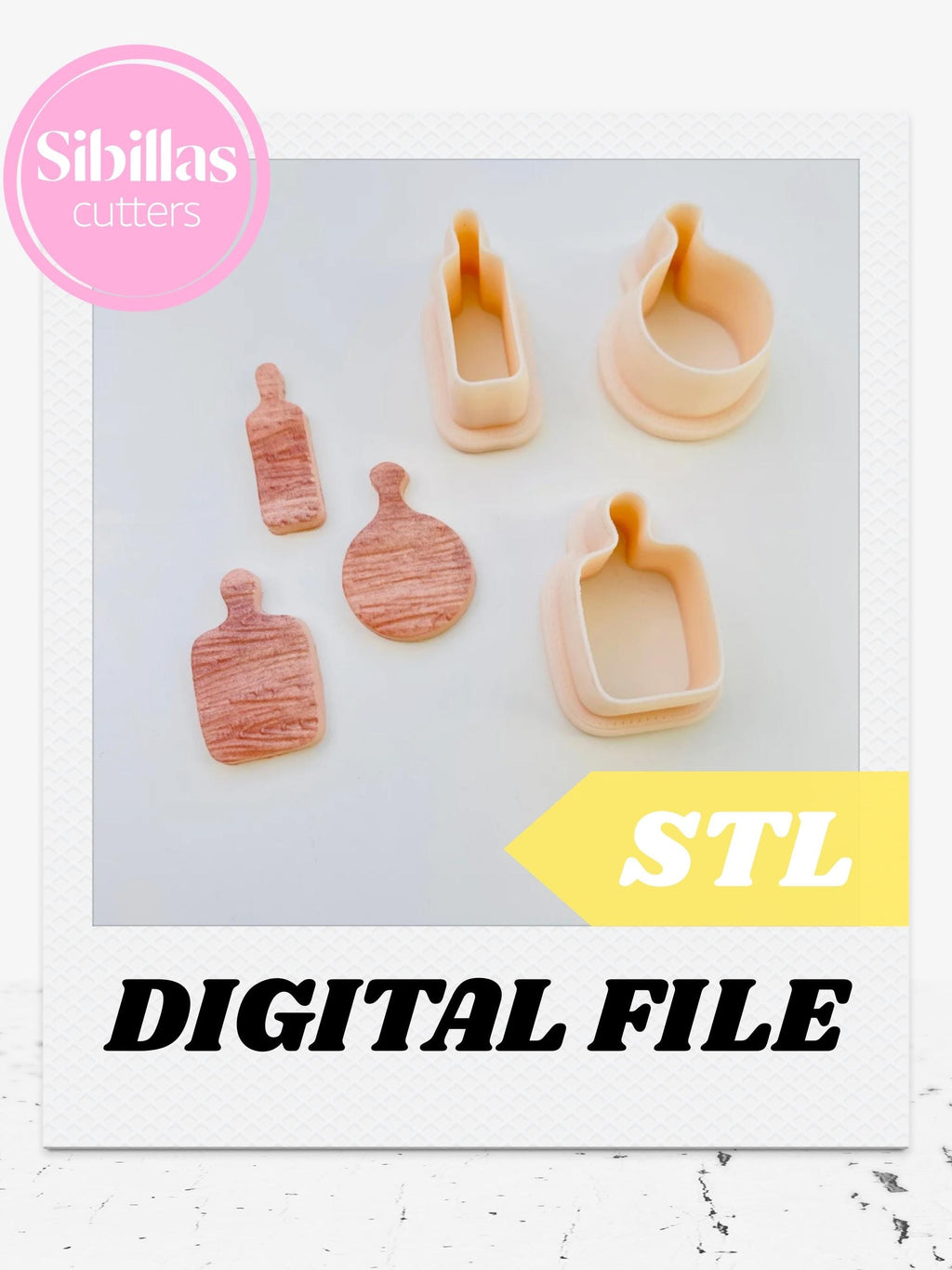 Charcuterie boards clay cutters STL: Tool for make clay earring (Digital Download)