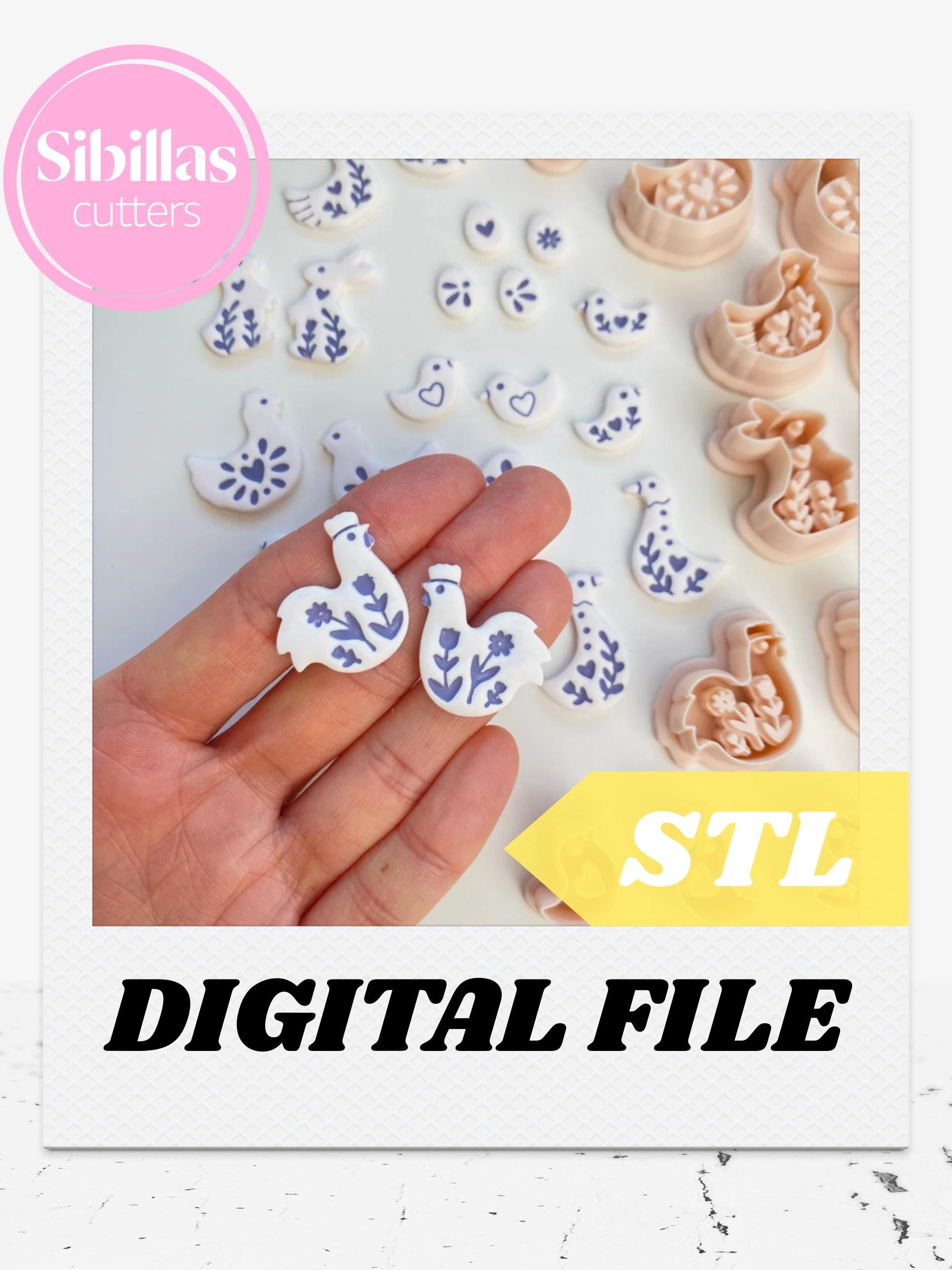 Nordic easter clay cutter STL Bundle: Scandinavian Folk Art (Digital Download)