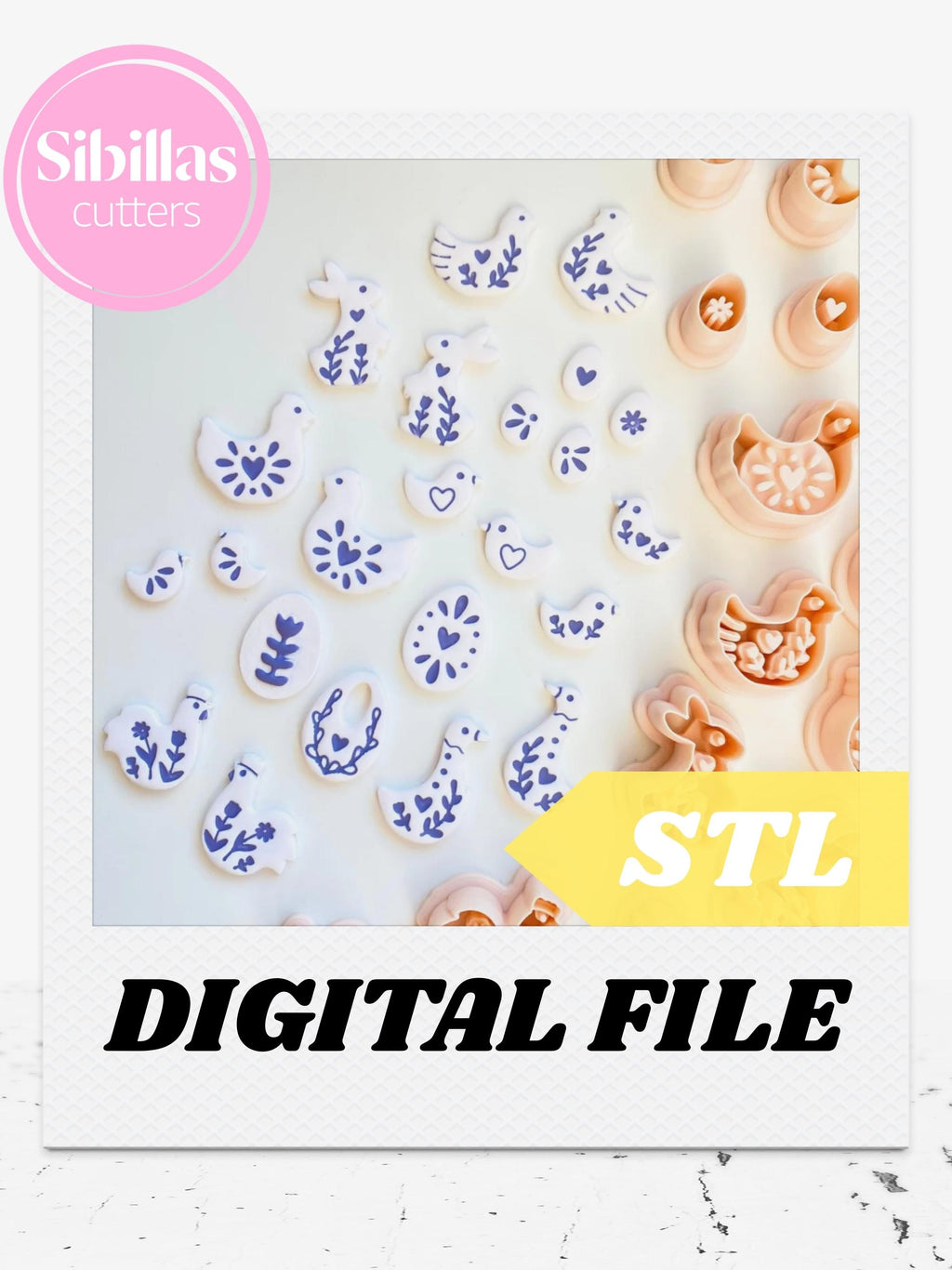 Nordic easter clay cutter STL Bundle: Scandinavian Folk Art (Digital Download)