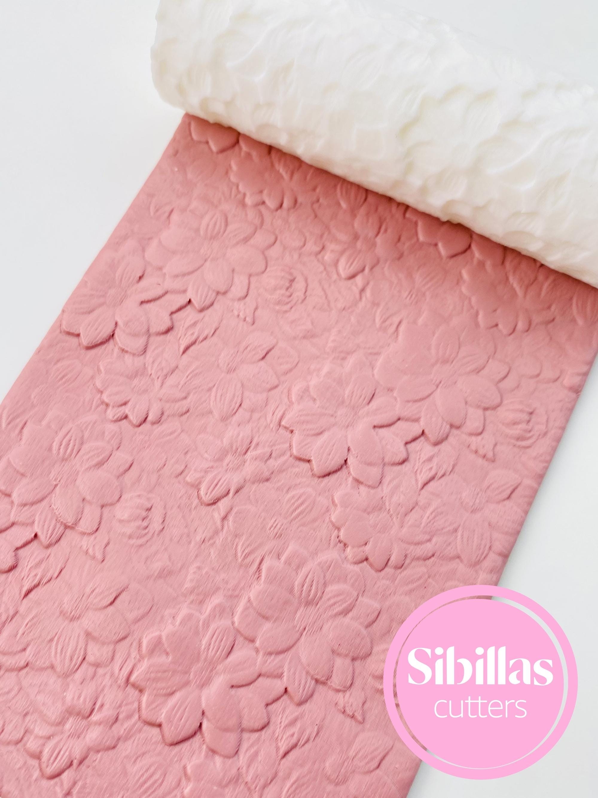 Floral clay rollers: meadow flowers clay stamp