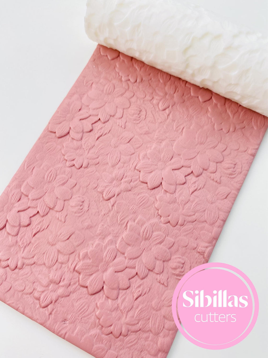 Floral clay rollers: meadow flowers clay stamp