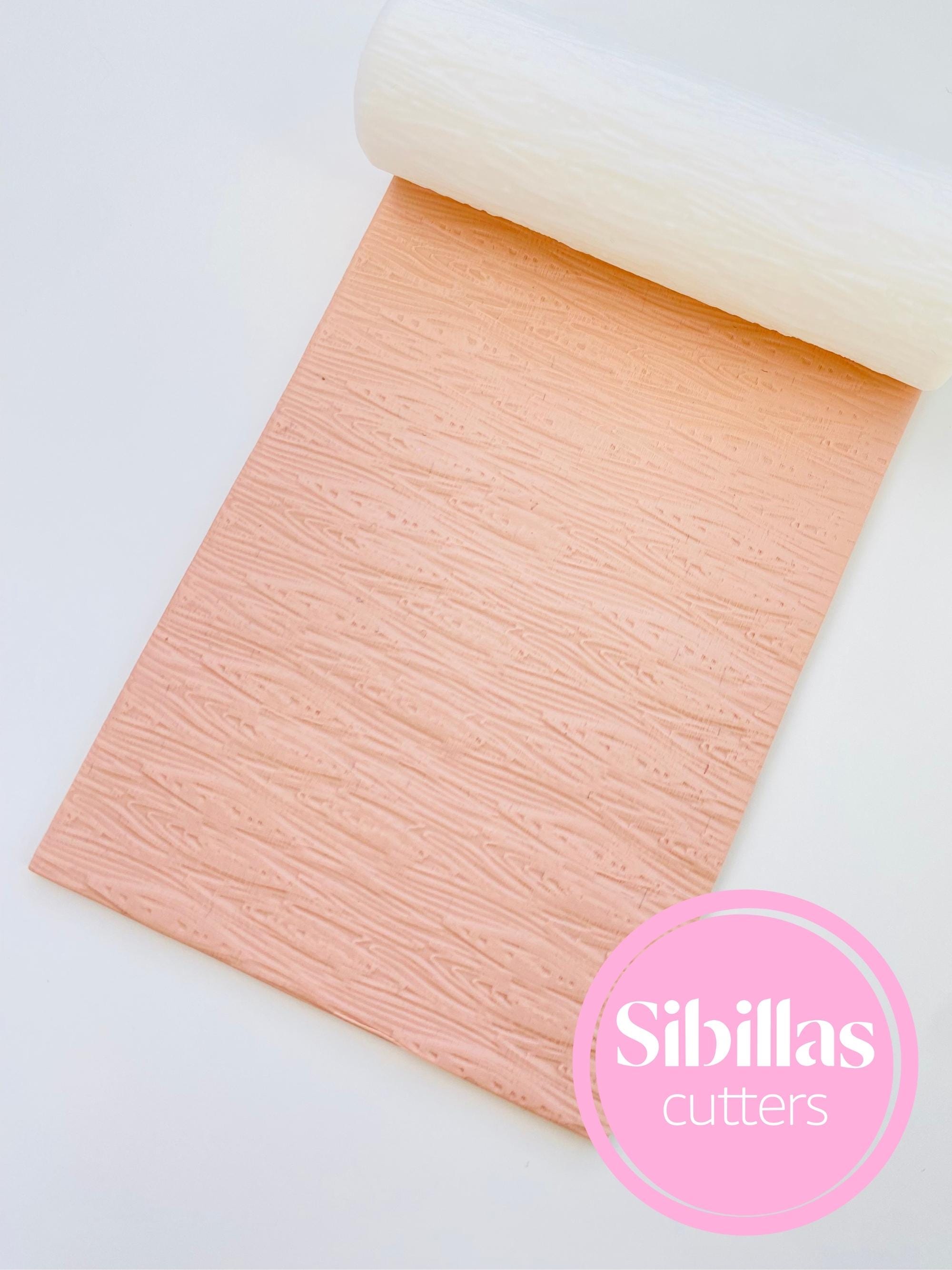 Wood grain texture roller: Bookshelf Clay Embossing Tool for Crafting & DIY Projects