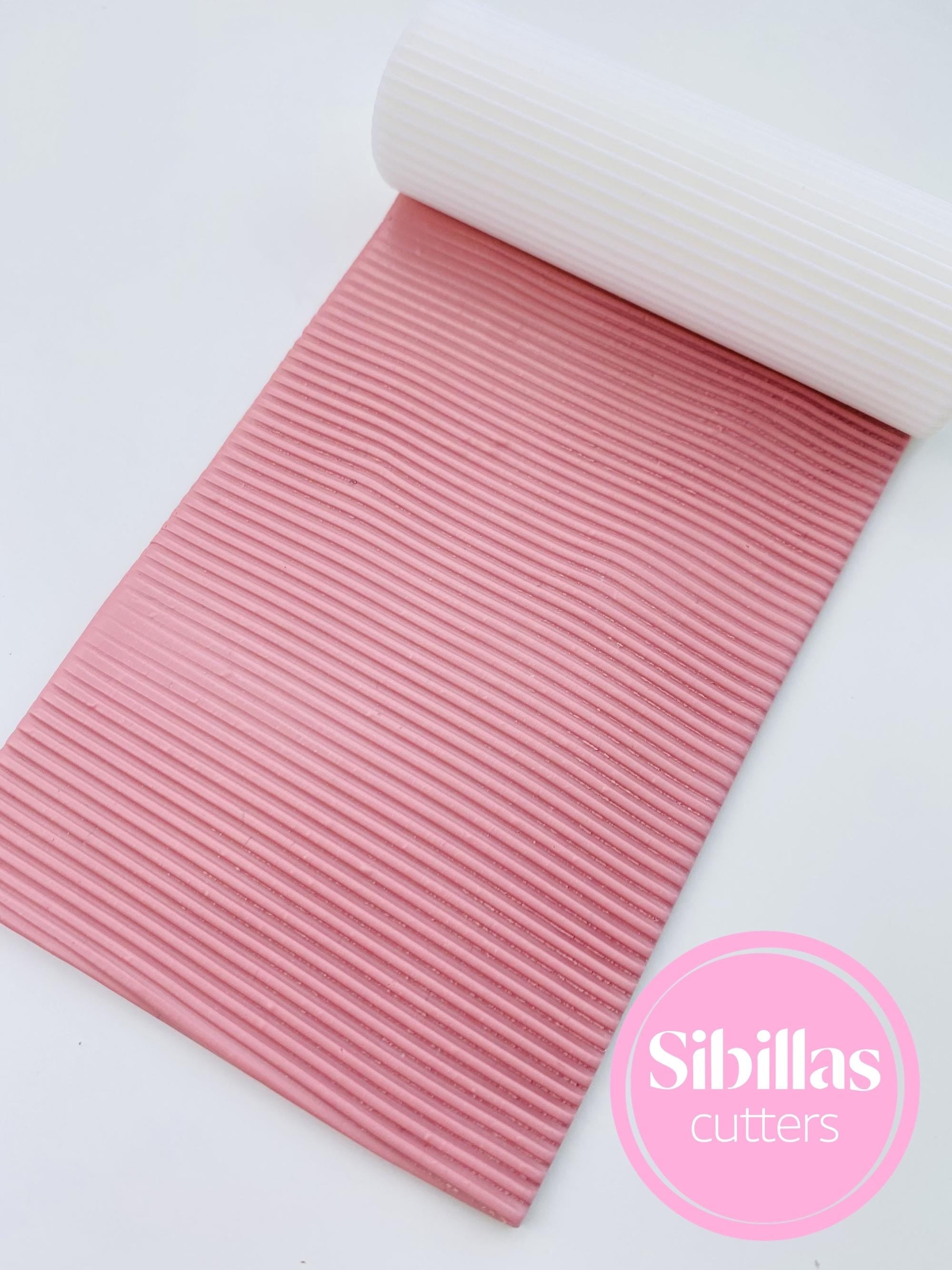 Lines texture roller: Organic clay hand roller for polymer clay and ceramic