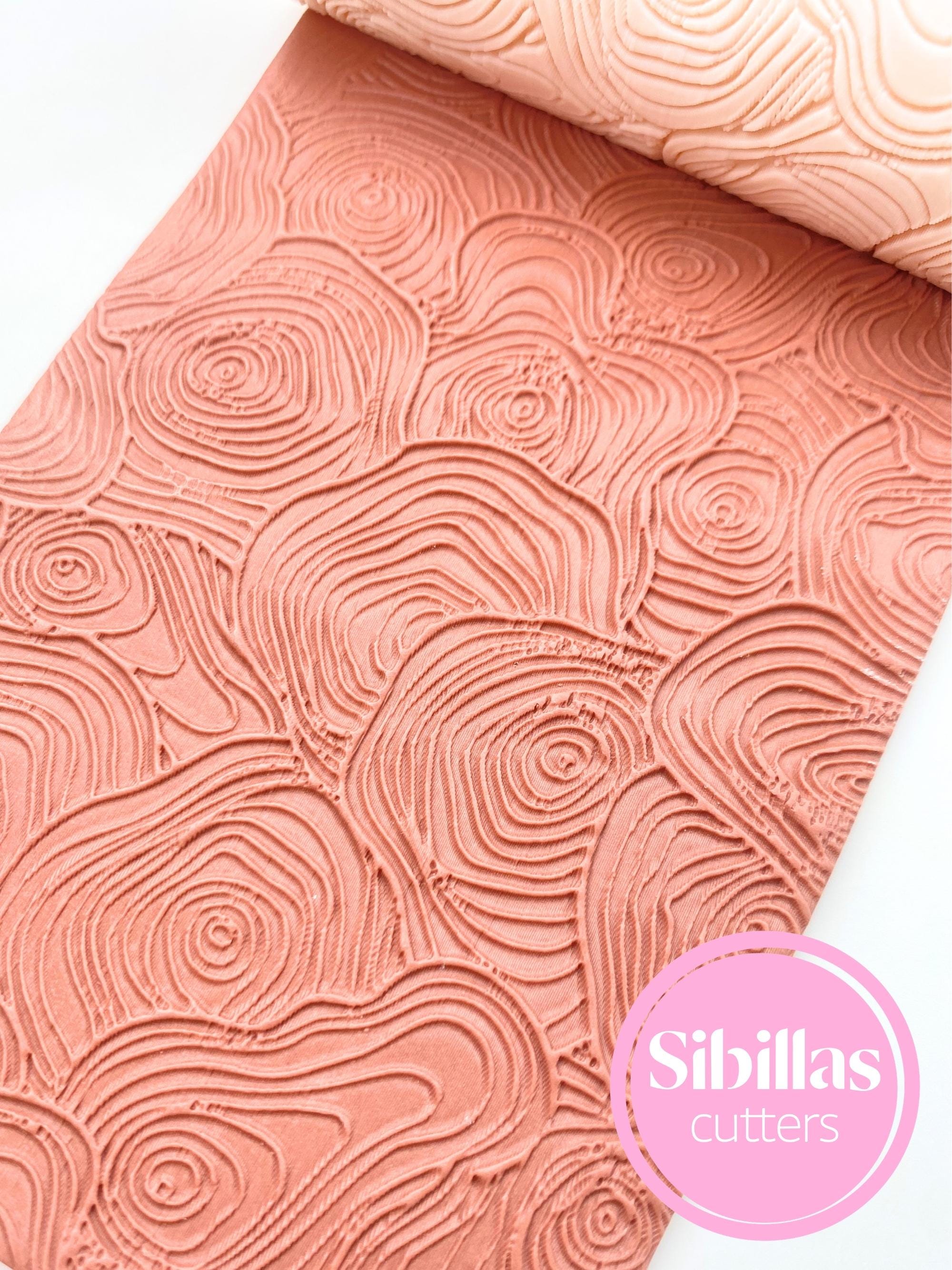 Wood grain texture roller: Organic polymer Clay & Ceramic Tool