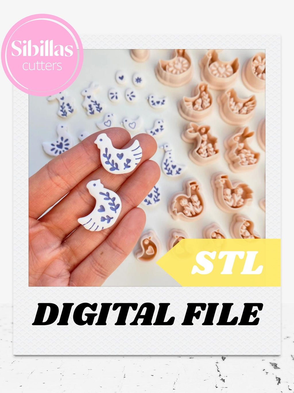Nordic easter clay cutter STL Bundle: Scandinavian Folk Art (Digital Download)