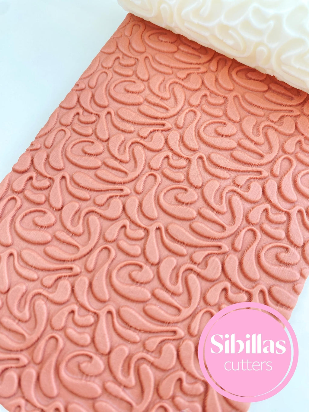 Polymer clay earring texture rollers: boho clay stamps
