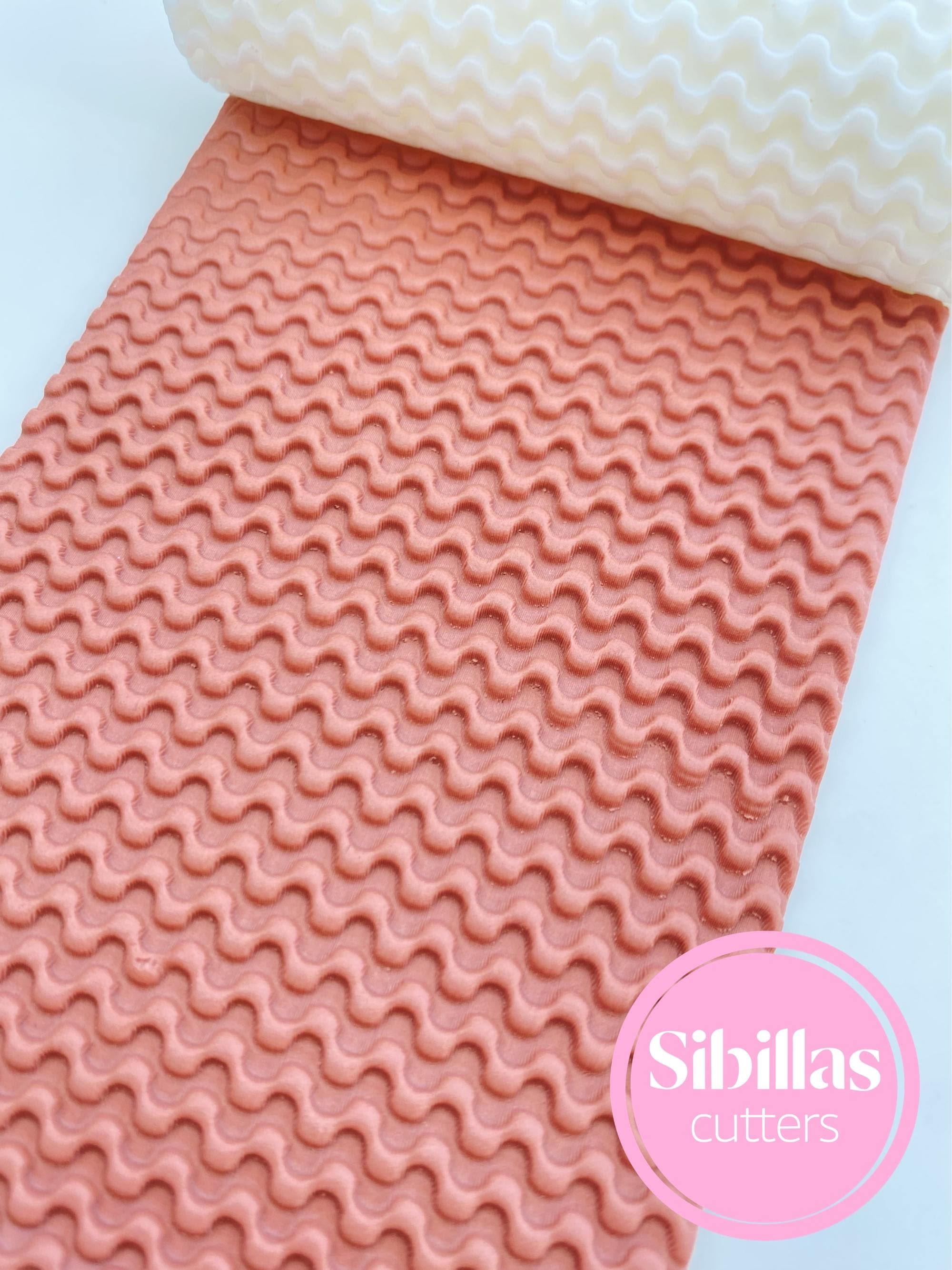 Lines texture roller: Organic hand roller for polymer clay and ceramic