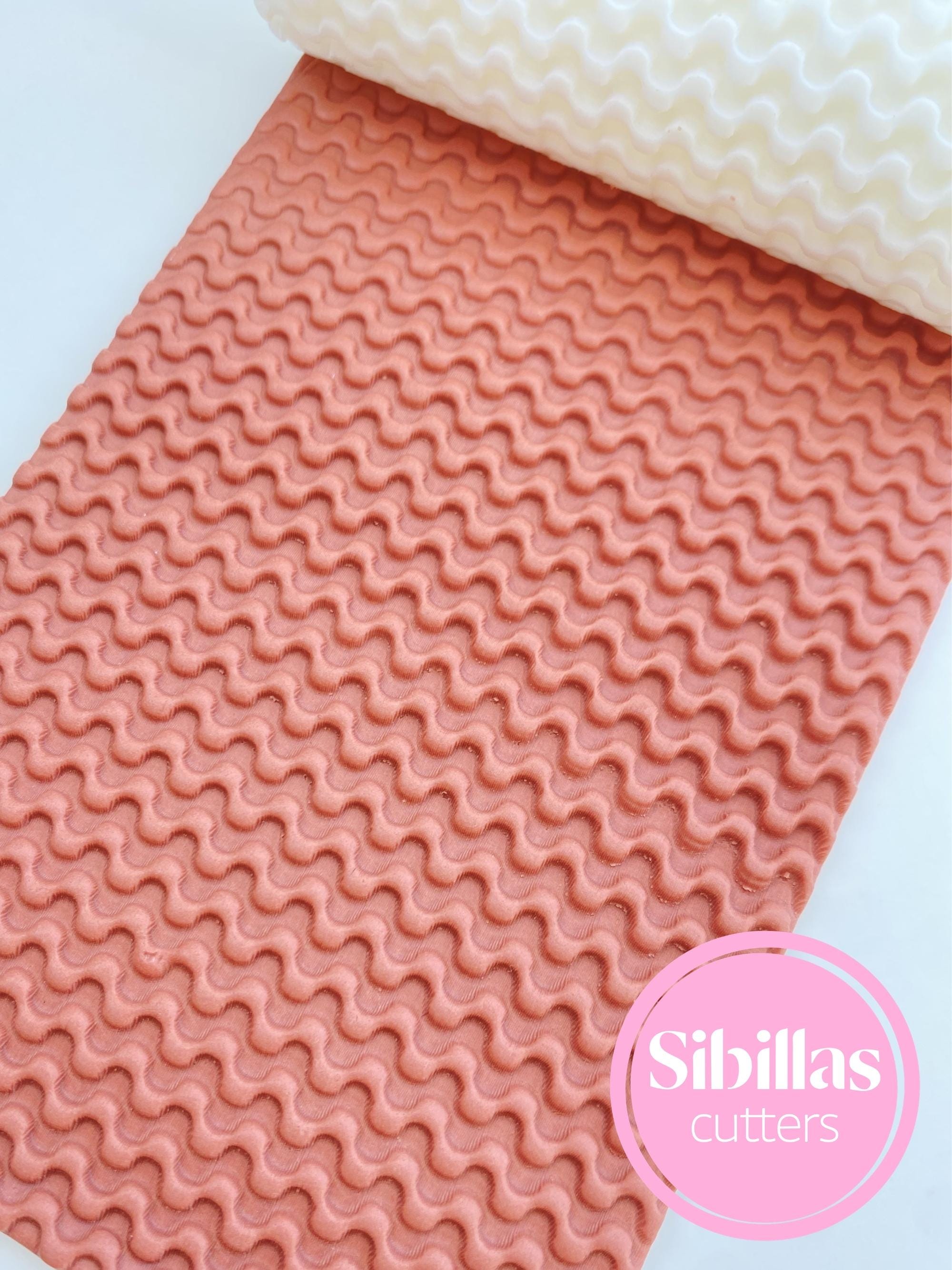 Lines texture roller: Organic hand roller for polymer clay and ceramic