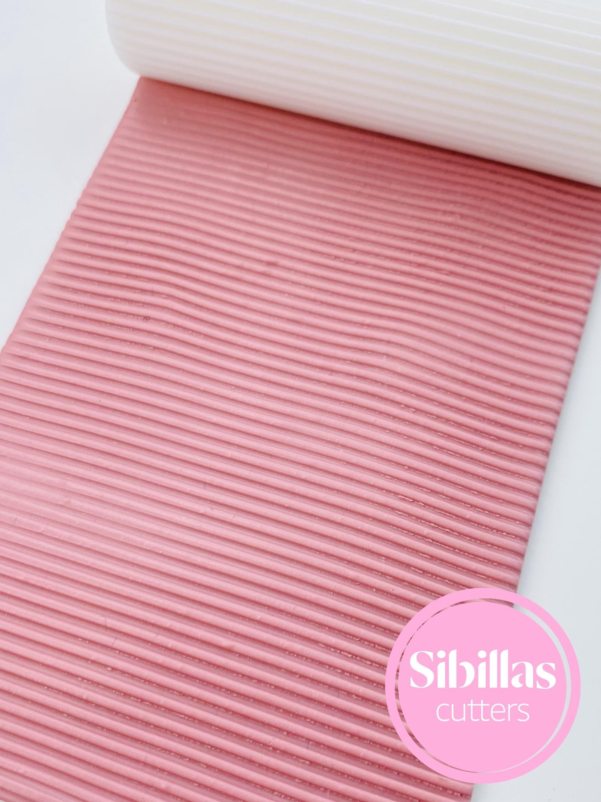 Lines texture roller: Organic clay hand roller for polymer clay and ceramic