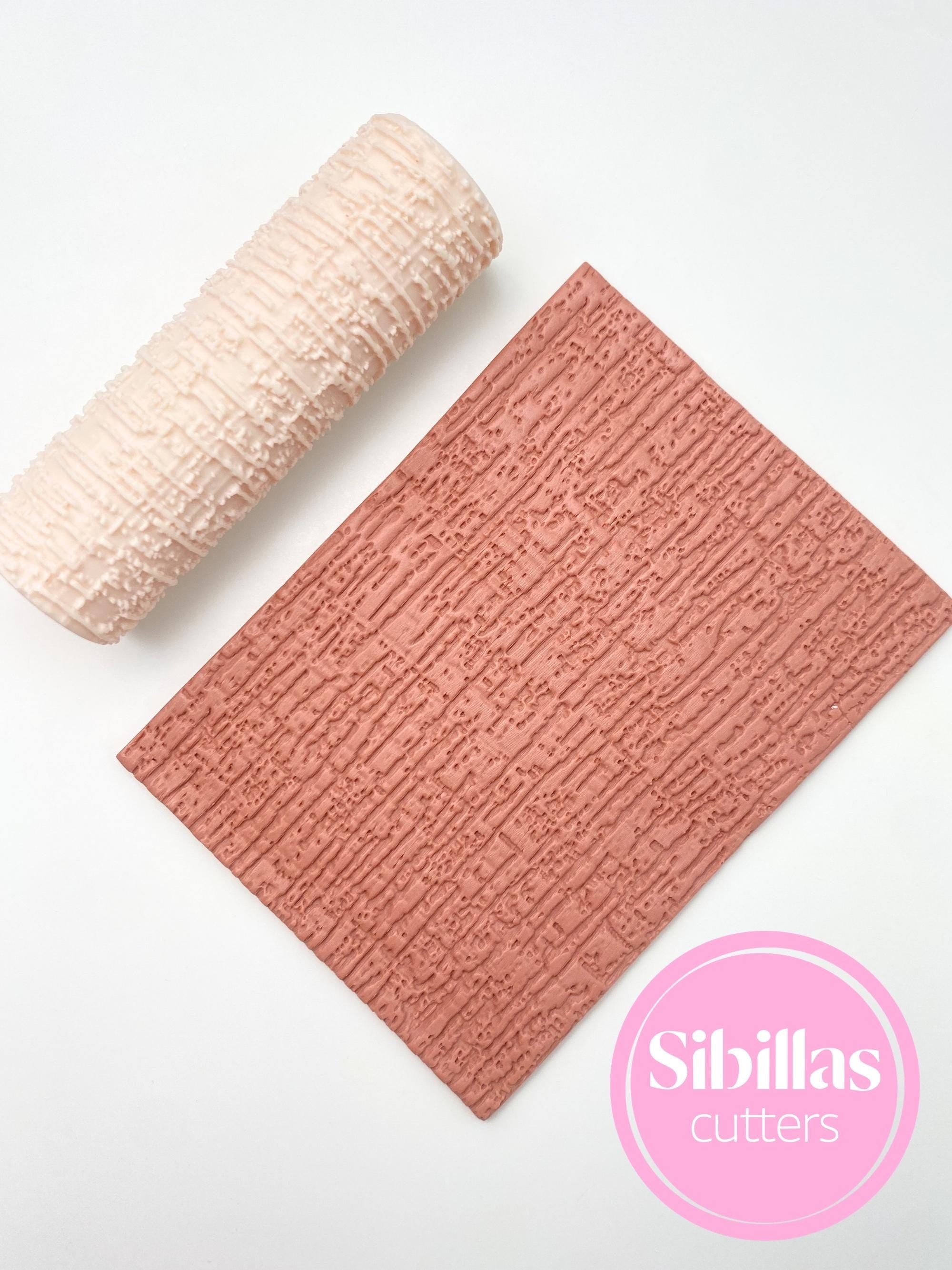 Polymer clay earring texture rollers: Boho clay stamp