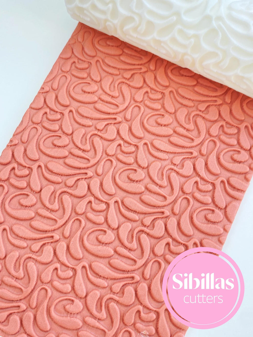Polymer clay earring texture rollers: boho clay stamps