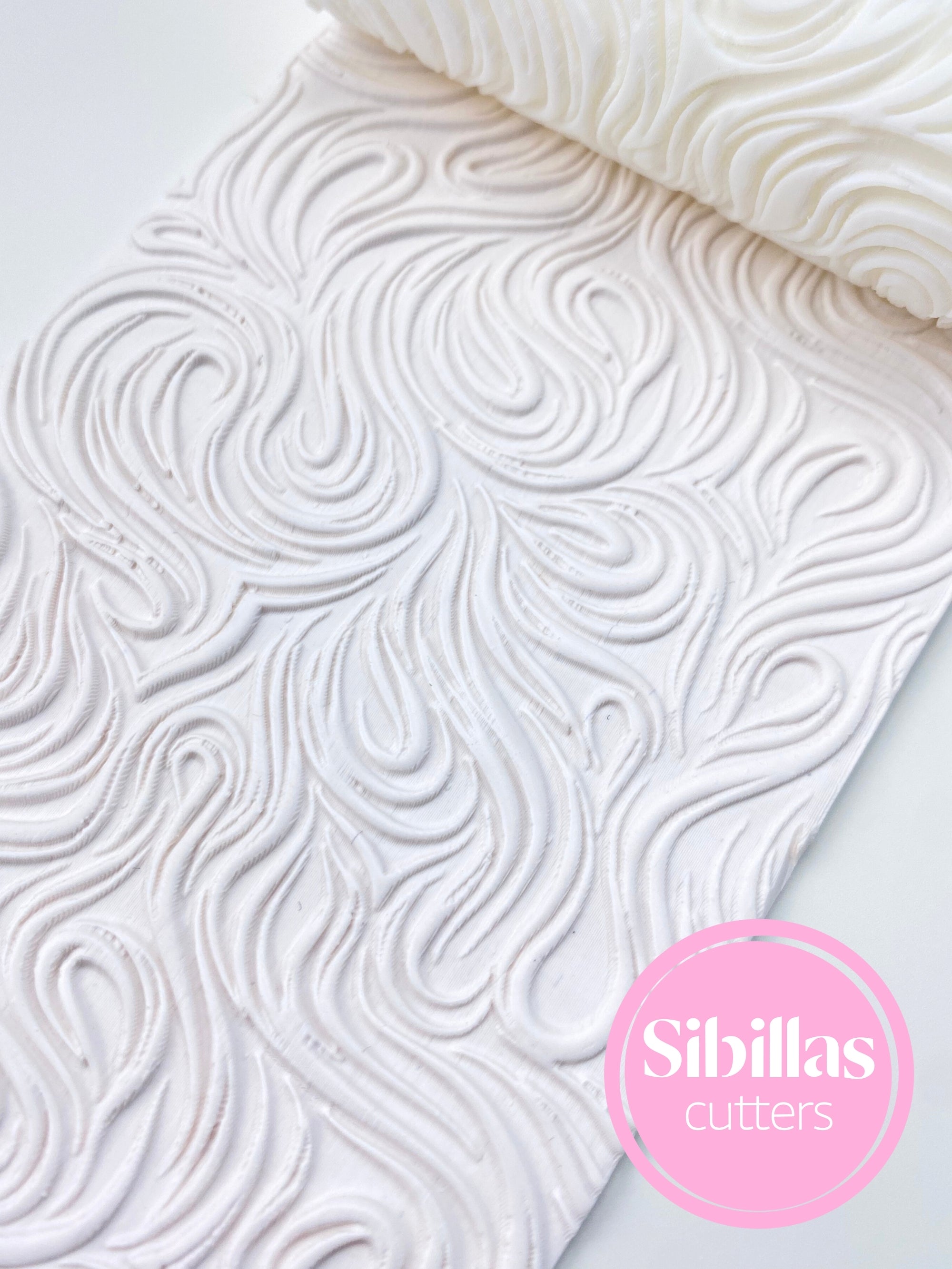 Vintage ceramic hand roller with waves and abstract line textures for polymer clay, ideal for DIY crafts, handmade earrings, and small pottery projects. This textured roller allows artists to imprint consistent, professional patterns onto clay, enhancing jewelry, charms, and decorative pieces. Perfect for Boho, minimalist, and artistic designs, it is lightweight, durable, and easy to use. Great for Etsy sellers and hobbyists seeking detailed and unique clay textures for creative projects.