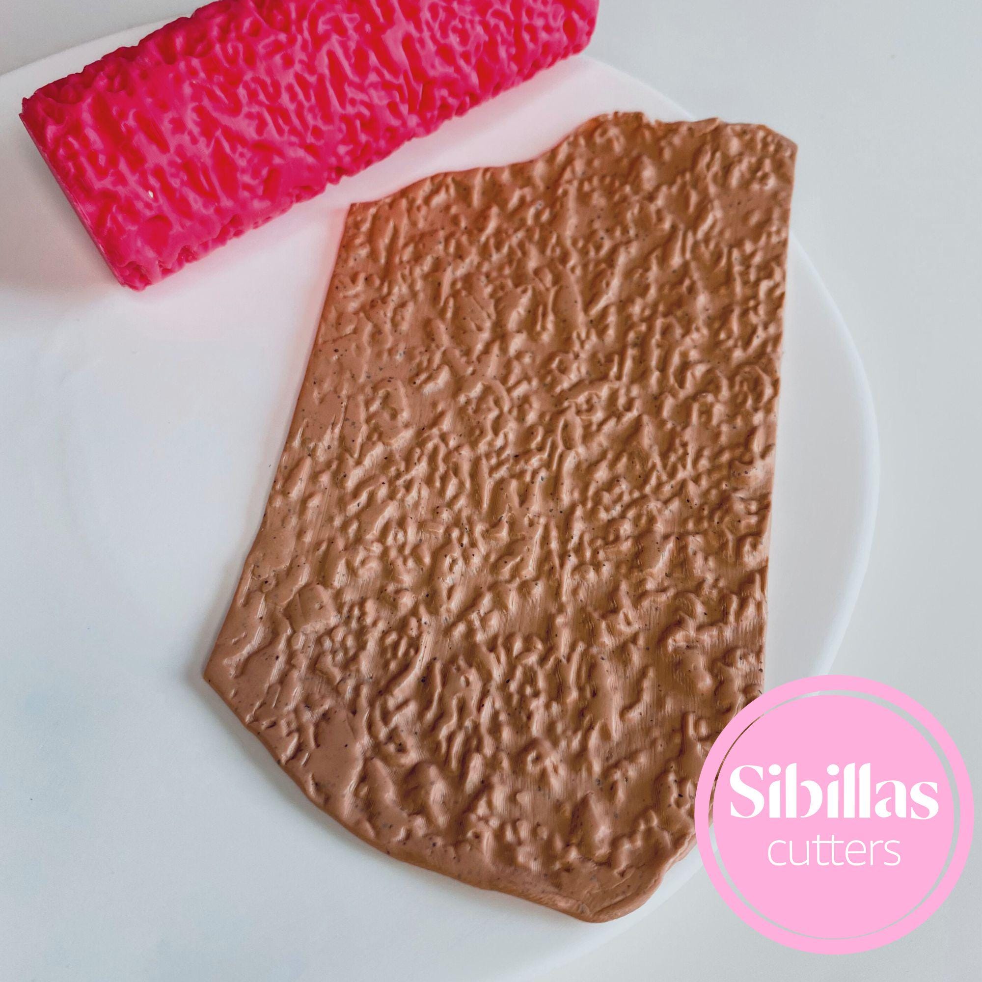 DIY crafting tool: stone pattern polymer clay roller for earrings, charms, and jewelry