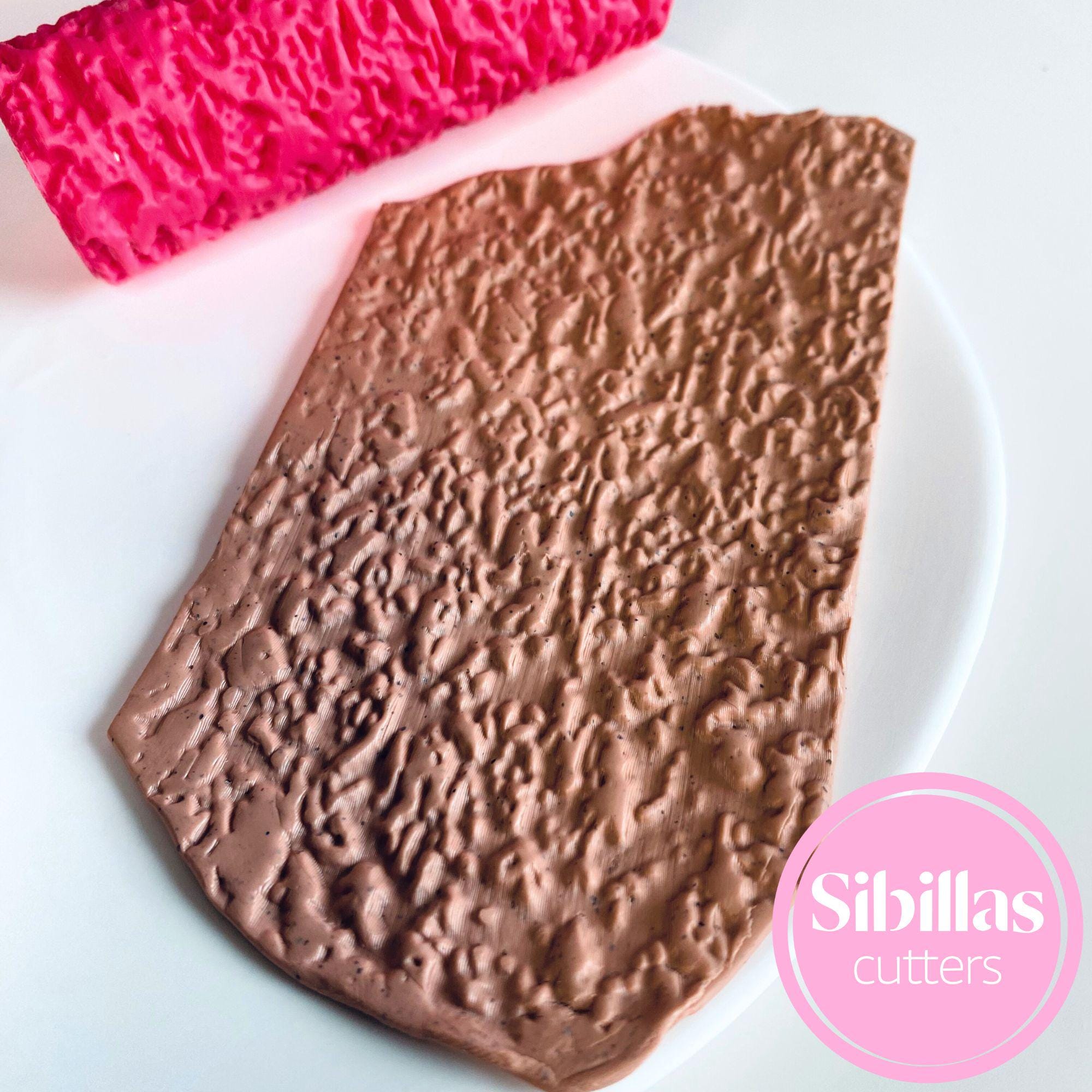 Stone pattern clay texture roller for polymer clay, earrings, and DIY jewelry projects